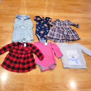 Carters 9 month baby girl clothing bundle